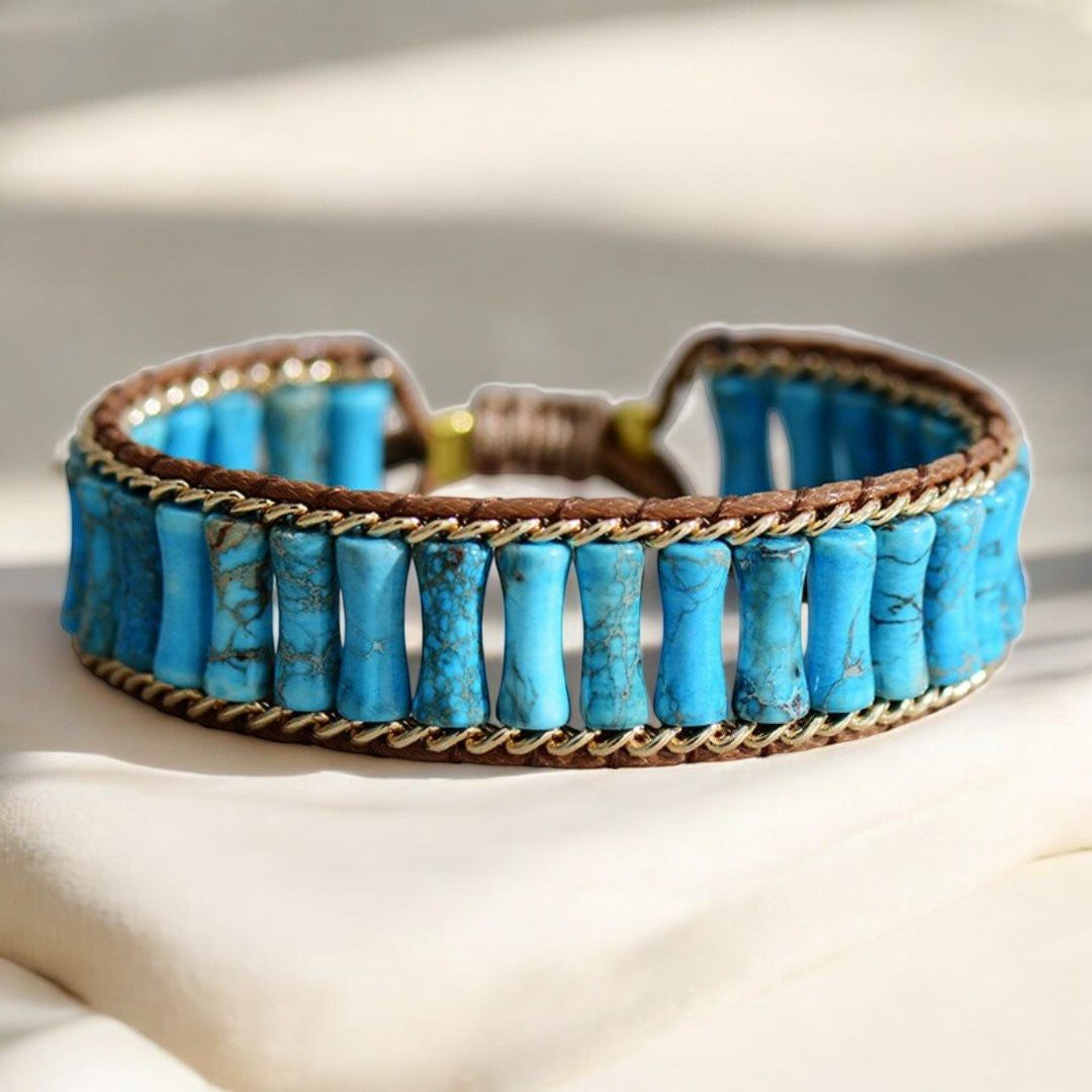 Pulsera de energía de jaspe turquesa mágica