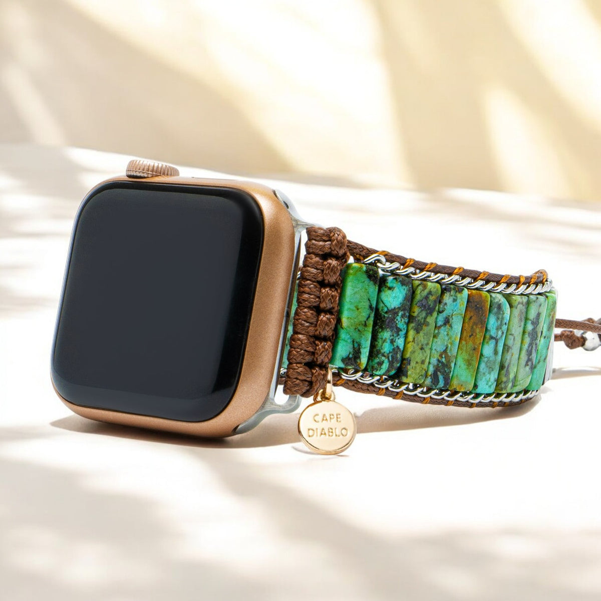 Correa para Apple Watch de color turquesa africano para hombre
