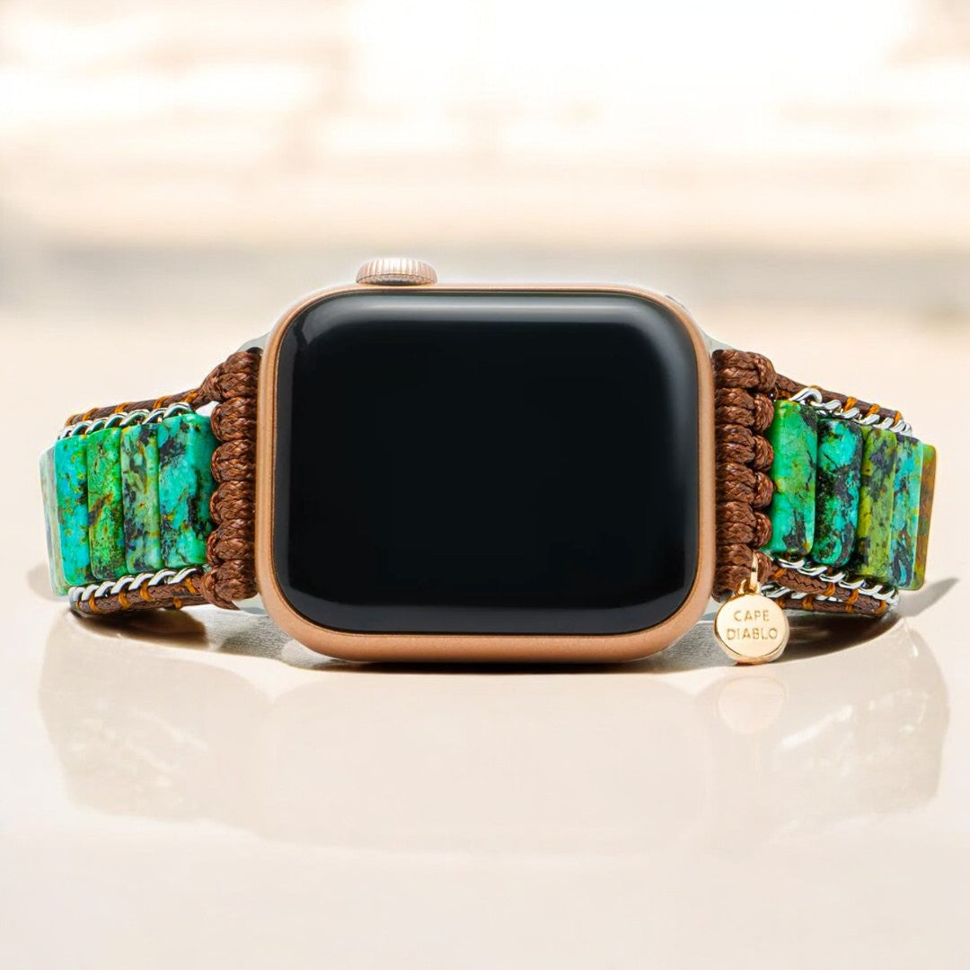 Correa para Apple Watch de color turquesa africano para hombre