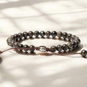 Pulsera de Jaspe Negro para Hombre