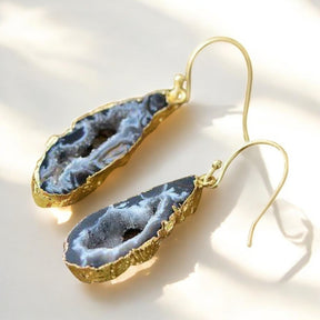 Pendientes Colgantes de Ágata Natural