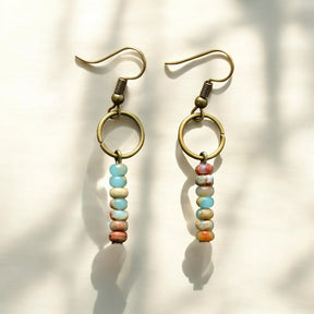Pendientes de Jaspe de Piedra Natural