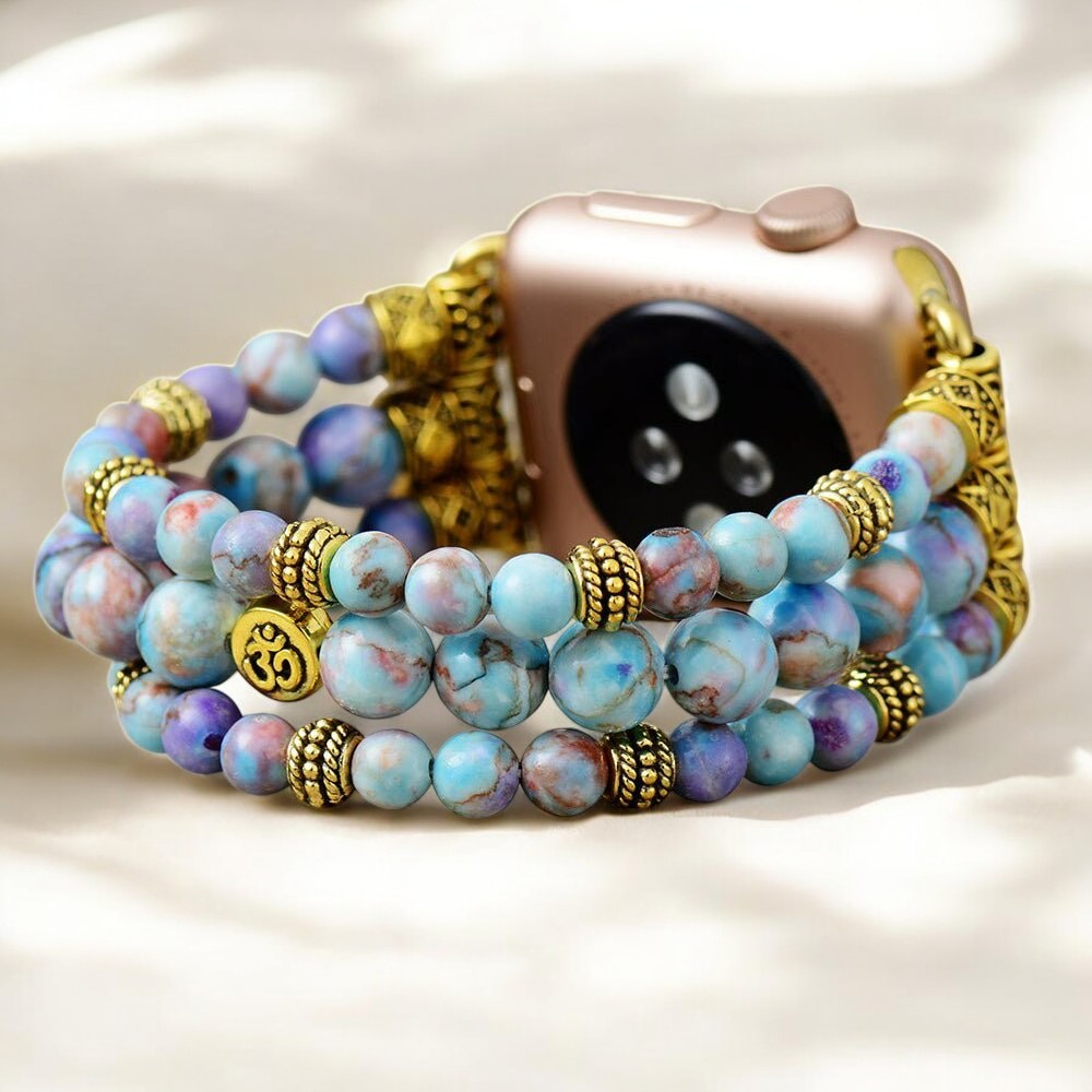 Correa Peaceful Jasper Stretch para Apple Watch