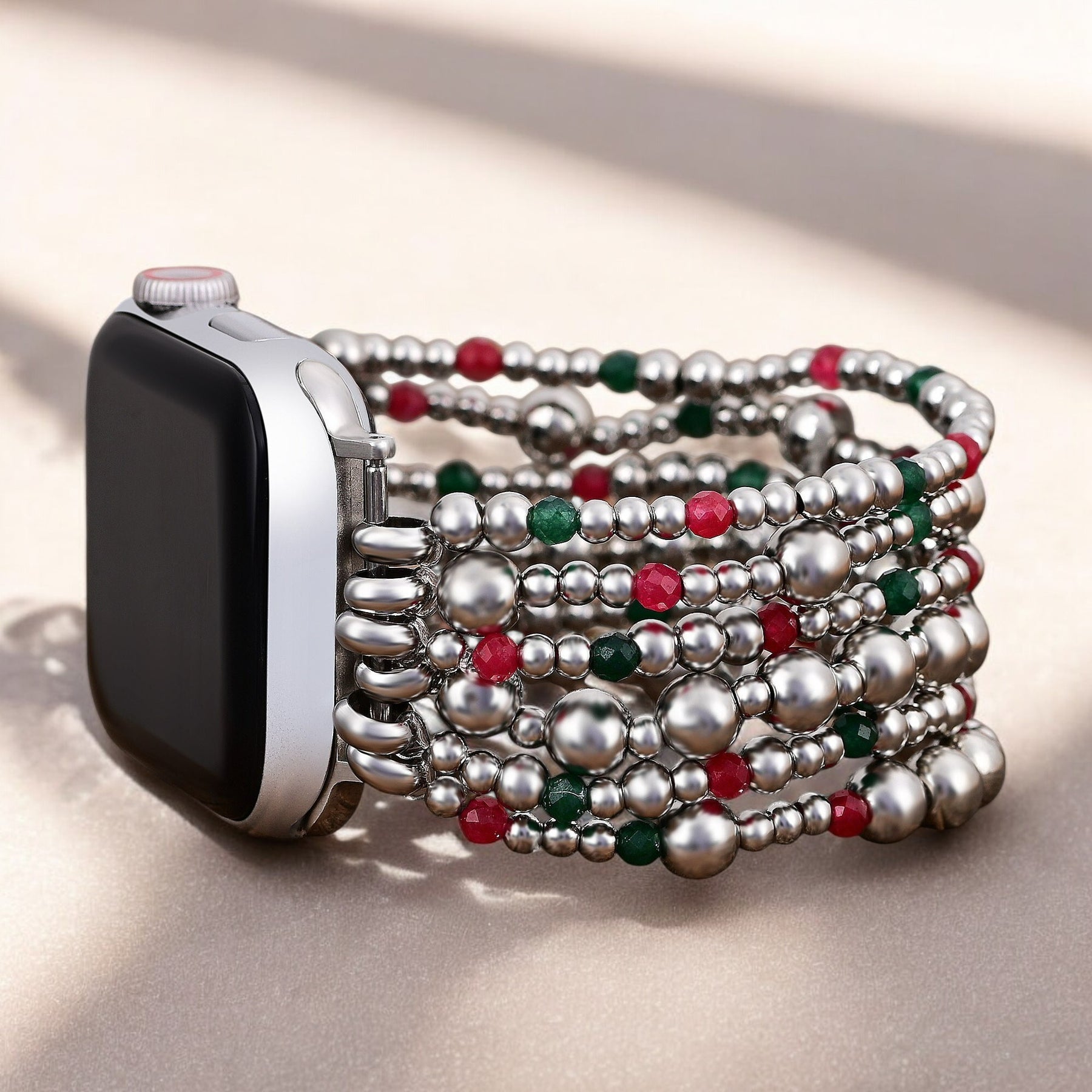 Correa de Plata Mágica de Navidad para Apple Watch