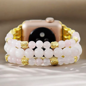 Correa elástica de Cuarzo Rosa para Apple Watch
