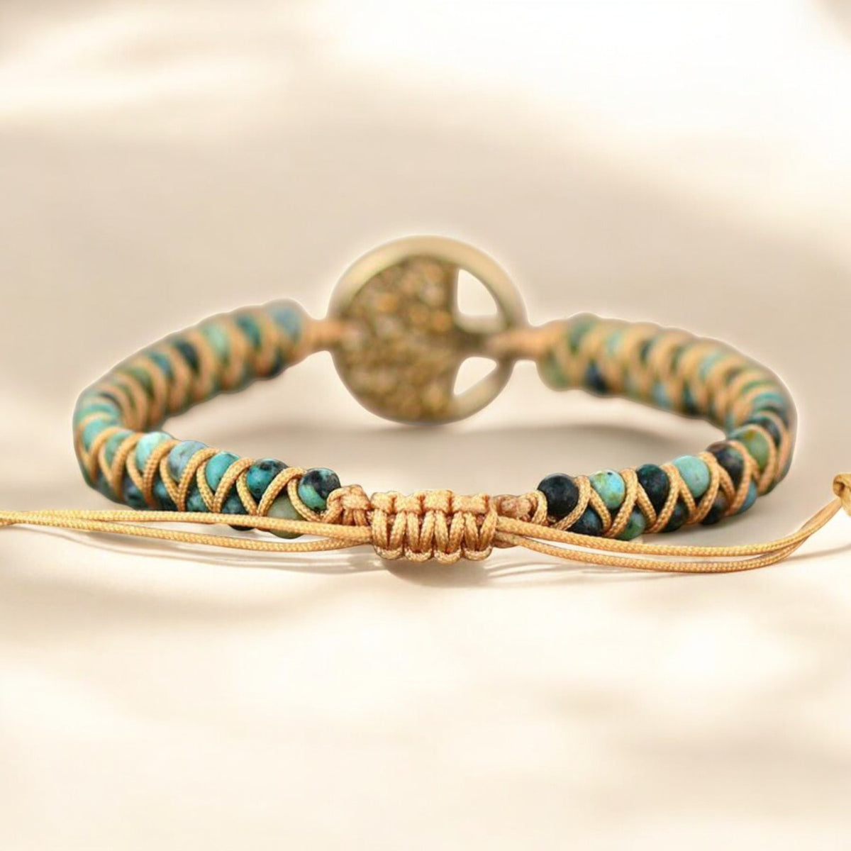 Pulsera Árbol de la Vida de Jaspe Africano