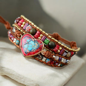 Pulsera envolvente de protección vibrante para el corazón