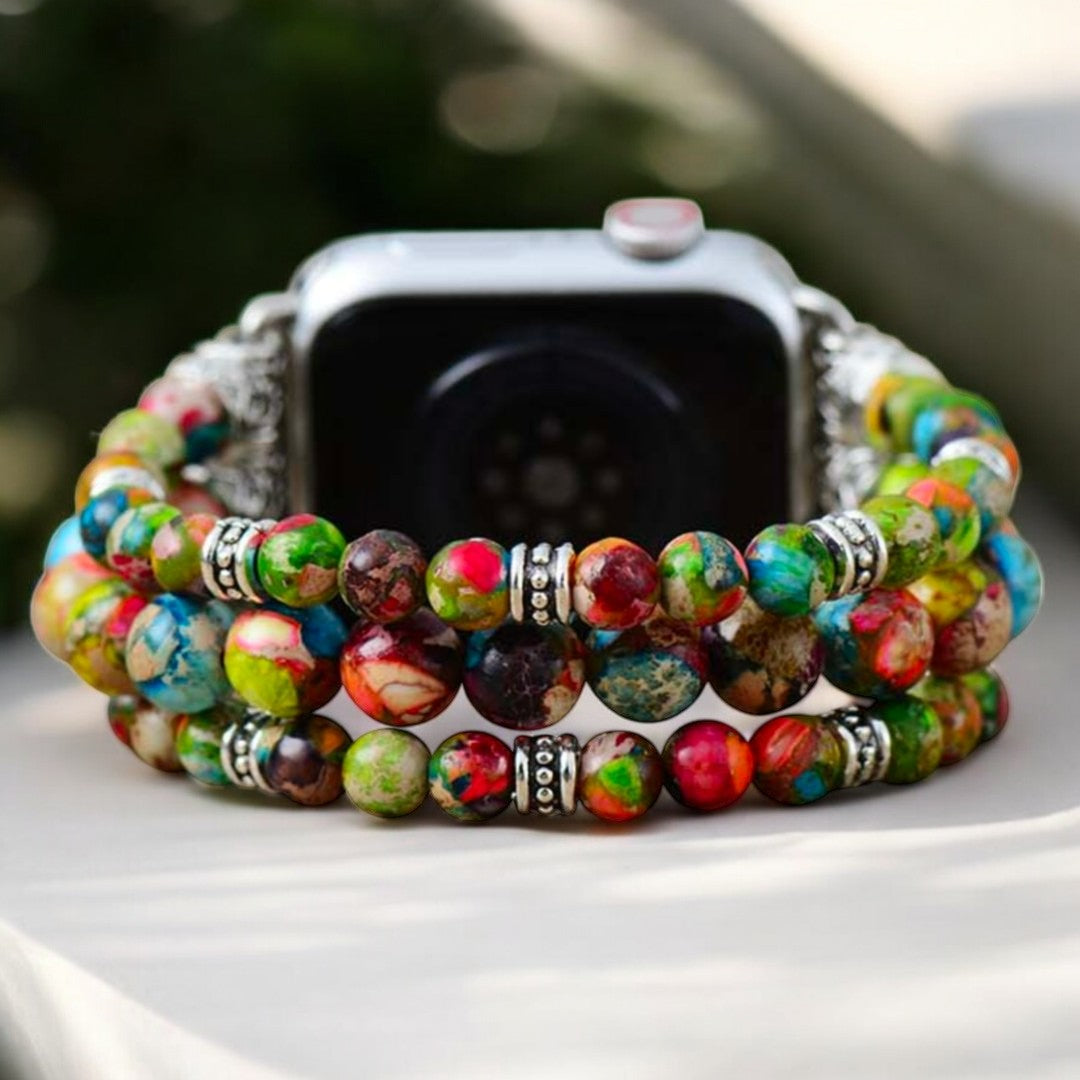 Correa Vineyard Jasper Stretch Apple Watch