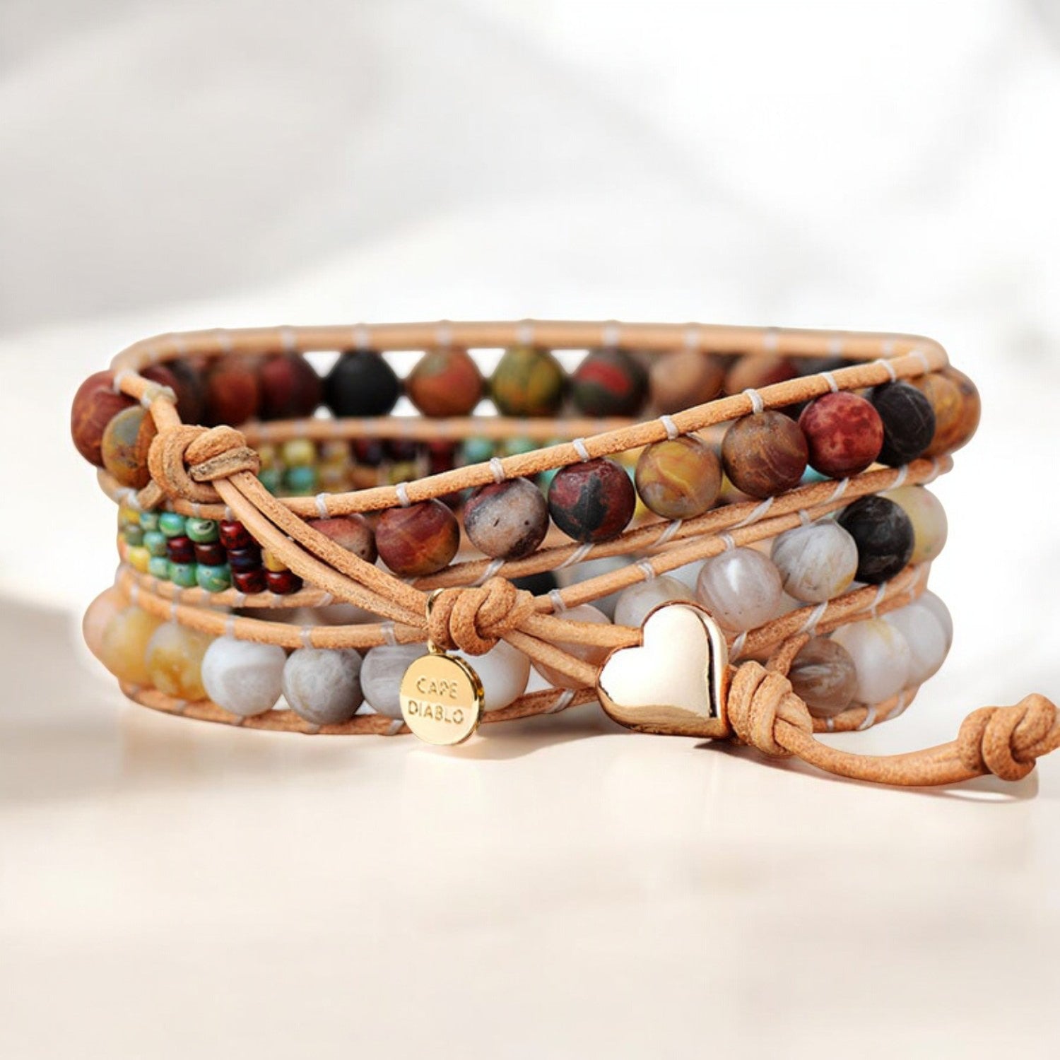 Pulsera Envoltura Vintage de Jasper