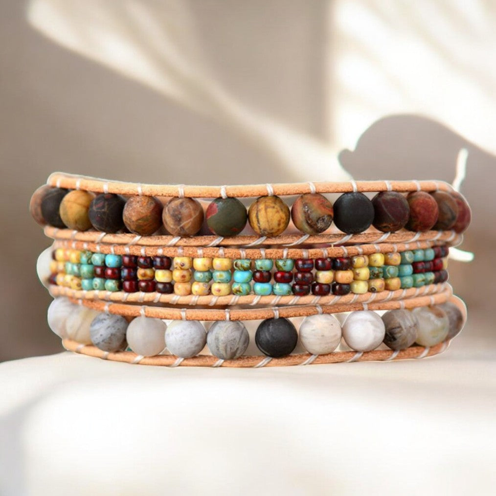 Pulsera Envoltura Vintage de Jasper