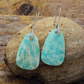 Amazonite Protection Drop Earrings - Cape Diablo