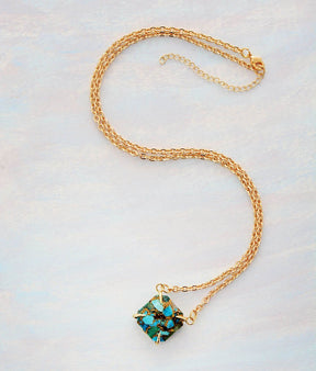 Healing Aura Turquoise Necklace - Cape Diablo