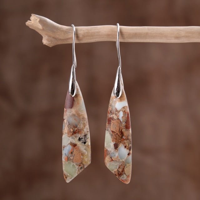 Heavenly Jasper Hook Earrings - Cape Diablo