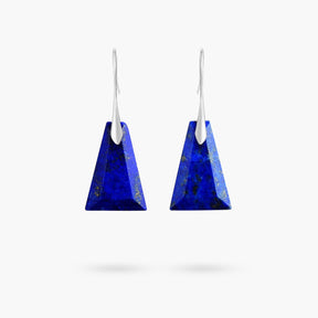 Lapis Lazuli Geometric Drop Earrings - Cape Diablo